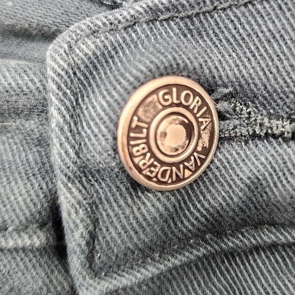 Gloria Vanderbilt Jeans Women 6 Green Amanda High Rise Tapered Leg Stretch Denim - Picture 3 of 15